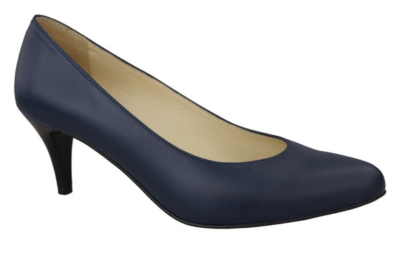 Damenschuhe Pumps, Naturleder, Marineblau 825 ElitaBut