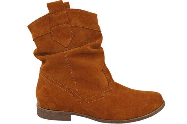 Schuhe Damen Stiefeletten Winter Naturveloursleder Rot 117 Z ElitaBut