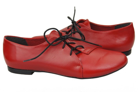 Damen Ballerinas Rot, Naturleder 110 ElitaBut
