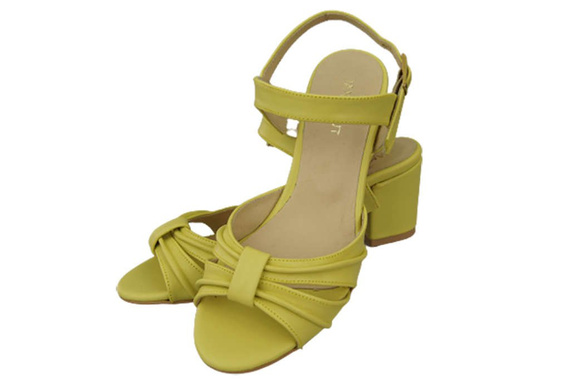 Damenschuhe Zitronensandalen, Naturleder 168 ElitaBut