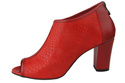 Damenschuhe Peep-Toe-Stiefeletten, Naturleder, Red Scales 957 ElitaBut
