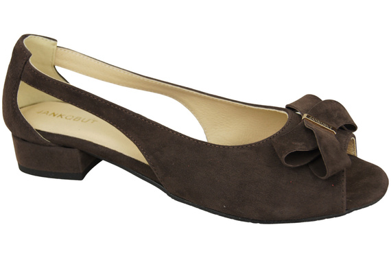 Schuhe Damen-Sandalen in Schokoladenbraun, natürliches Wildleder 994 Kombination aus Stil und Komfort ElitaBut