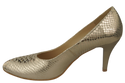 Damenschuhe Pumps Gold, Schlangenmotiv, Naturleder 150 ElitaBut