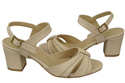 Damenschuhe Beige Sandalen, Naturleder 168 ElitaBut
