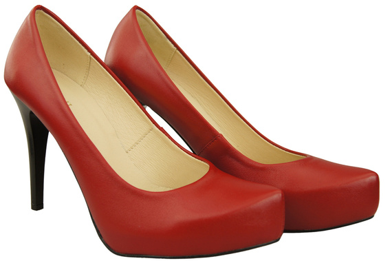 Damen Footwear Rot Stiletto Pumps Naturleder 205 ElitaBut