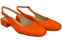 Damen Schuhe Sandalen Orange  Flacher Absatz Naturleder 206 ElitaBut