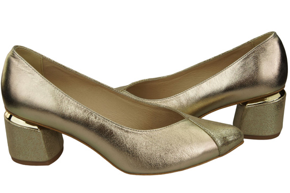 Einzigartige Damenschuhe aus Naturleder Fühlen Sie Luxus an Ihren Füßen Gold 191 ElitaBut