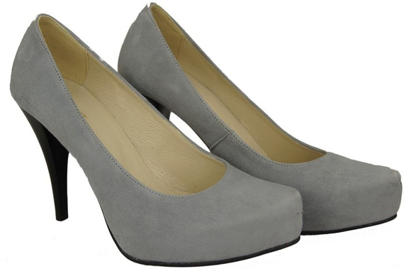 Damenschuhe Pumps Grau Natürliches Wildleder 644 ElitaBut