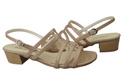 Damenschuhe Sandalen Flacher Absatz Cappuccino 622 ElitaBut