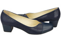 Damenschuhe Pumps Naturleder 164 Marineblau ElitaBut