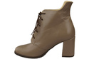Damen Schnürstiefel Frühling/Herbst Naturleder Cappuccino Dunkel 174 L ElitaBut