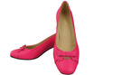 Damen Pumps mit Schleife Neon Rosa Naturleder und niedrigem Absatz 203 ElitaBut
