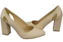 Damenschuhe Beige Pumps, Naturleder 184 ElitaBut