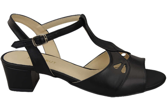 Damenschuhe Sandalen Schwarz Naturleder 169 ElitaBut