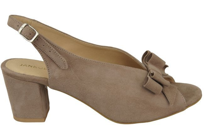 Damenschuhe Cappuccino-Sandalen, Naturleder, Wildleder 148 ElitaBut