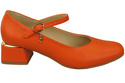 Damenschuhe Orange Riemchenpumps Naturleder 202 ElitaBut