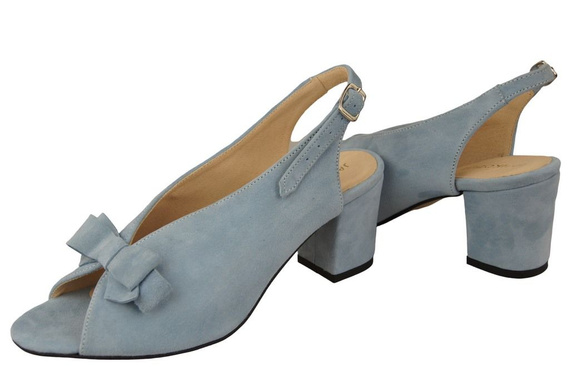 Damenschuhe Sandalen Blaues Naturleder Wildleder 148 ElitaBut