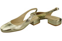 Damen Schuhe Sandalen Gold Flacher Absatz Naturleder 206 ElitaBut