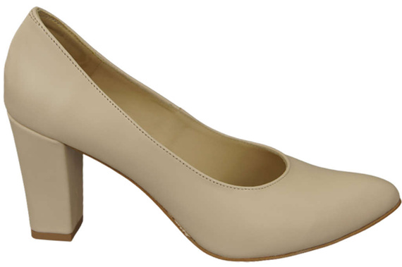 Damenschuhe Beige Pumps, Naturleder 170 ElitaBut