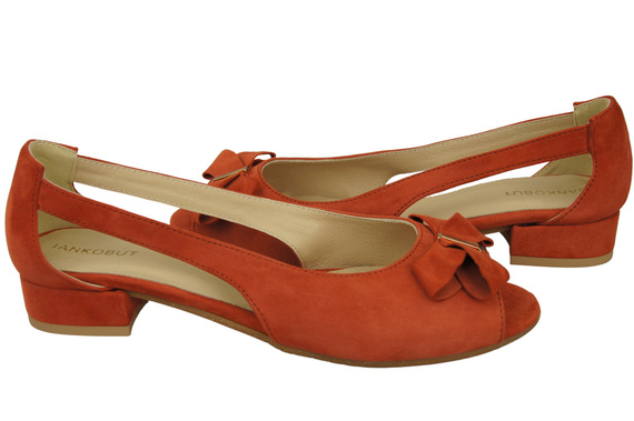 Schuhe Damensandalen Ziegelrot Naturleder Wildleder 994 Kombination aus Stil und Komfort ElitaBut