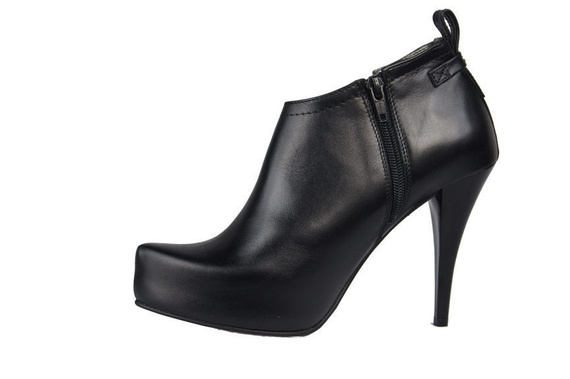 Frühlingsstiefel für Damenschuhe, Naturleder, Schwarz 794 ElitaBut