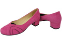 Damenschuhe Pumps, natürliches Wildleder, Fuchsia 786 von ElitaBut