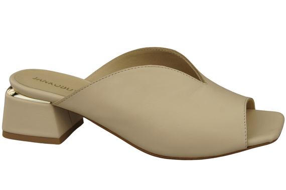 Damen Schuhe Absätze Flip Flops Beige Naturleder 210 ElitaBut