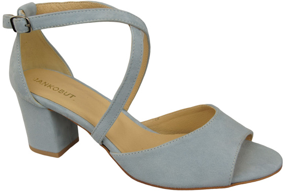 Damenschuhe Sandalen Hellblaues Naturleder Wildleder 111 ElitaBut