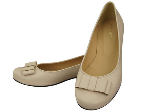 Damen Ballerinas, Naturleder, Beige 702 ElitaBut