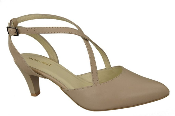 Damenschuhe Sandalen Cappuccino Grain Naturleder 129 ElitaBut
