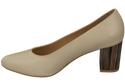 Damenschuhe Beige Pumps Naturleder mit Zierabsatz 157 ElitaBut