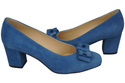 Damenschuhe Pumps Blau, natürliches Wildleder 163 ElitaBut