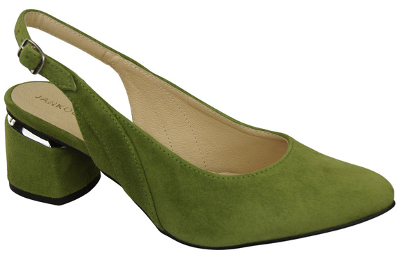 Damensandalen aus natürlichem Wildleder Pistazie Eleganz und Komfort 196 von ElitaBut