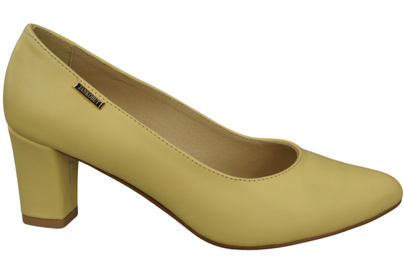 Klassische Glatt Damen Banane Naturleder Schuhe 213 ElitaBut