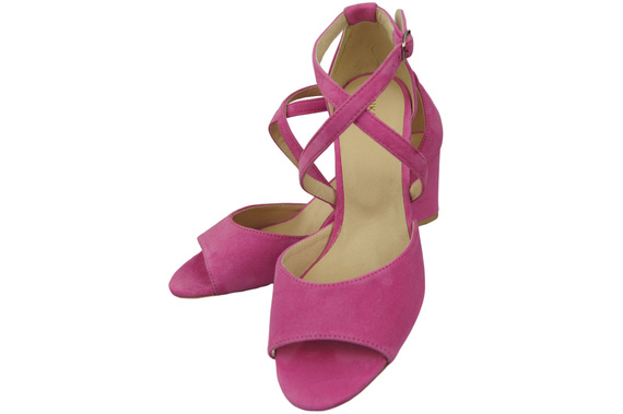 Damenschuhe Sandalen Fuchsia Naturleder Wildleder 111 ElitaBut