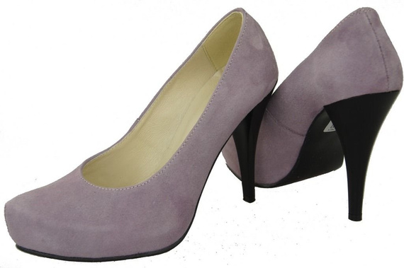 Damenschuhe Pumps Lila Naturleder Wildleder 644 ElitaBut