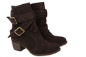Damenstiefel Naturleder Velour Schokolade 119 ElitaBut
