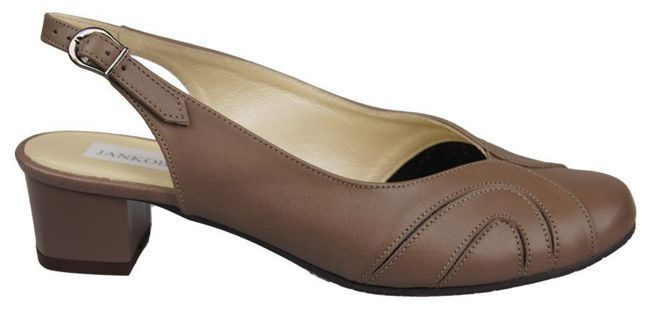 Damenschuhe Sandalen, Naturleder Cappuccino 842 ElitaBut