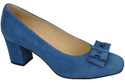 Damenschuhe Pumps Blau, natürliches Wildleder 163 ElitaBut