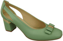 Schuhe Damen Mint Pumps aus Naturleder mit dekorativem Absatz 199 ElitaBut
