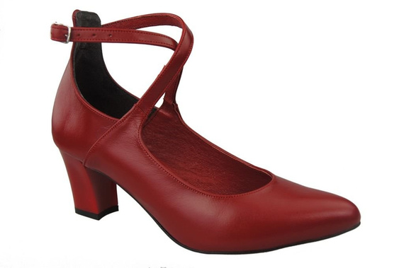 Damenschuhe Rote Pumps, Naturleder 118 ElitaBut