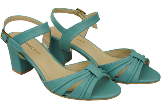 Damenschuhe Türkise Sandalen, Naturleder 168 ElitaBut