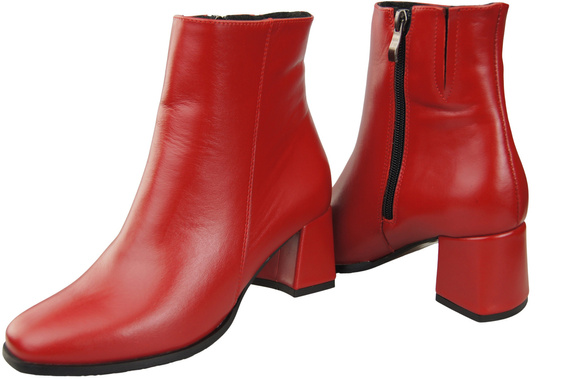 Damenstiefel Rot für Winter Naturleder 214 Z ElitaBut