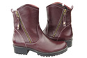 Damenstiefel Naturleder Burgund 122 ElitaBut