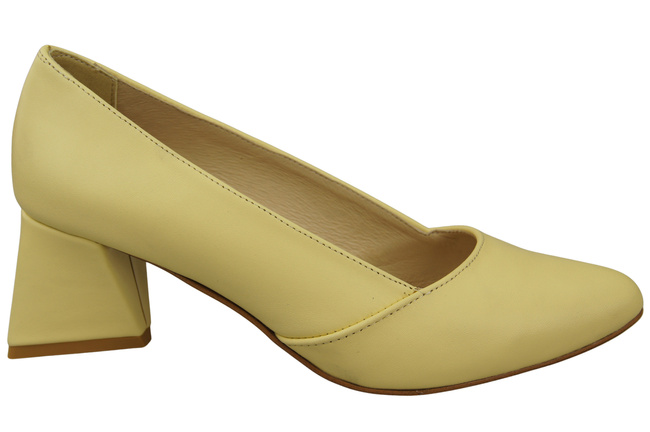 Damen Pumps Banane Echtleder Spitz Zehen Absatz ElitaBut 221