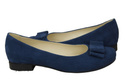 Damenschuhe Ballerinas Marineblau, Naturleder, Wildleder 126 ElitaBut
