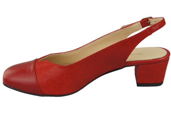 Damenschuhe Sandalen Naturleder 165 Rot ElitaBut