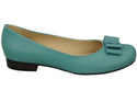 Damen Ballerinas, Naturleder, Türkis 702 ElitaBut