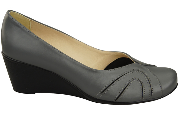 Damen Schwarz Naturleder Gestiefelte Aschgrau 828 ElitaBut