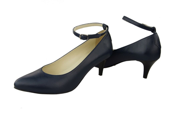 Damenschuhe Pumps Marineblau Naturleder 997 ElitaBut